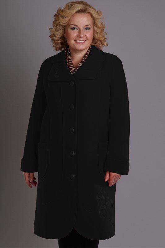 Пальто для полных женщин за 50 лет