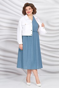 Модель 5417-2 синий+белый Mira Fashion