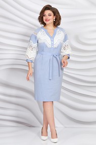 Модель 5413 голубой с белым Mira Fashion
