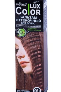 Оттеночный бальзам для волос COLOR LUX тон 06.1 орехово-русый