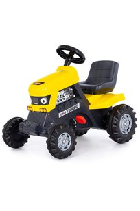 Каталка-трактор с педалями Turbo (жёлтая)